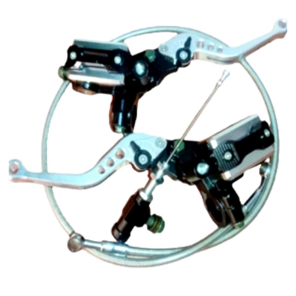 Freno delantero con bomba izquierda y cilindro de tracción hidraulica