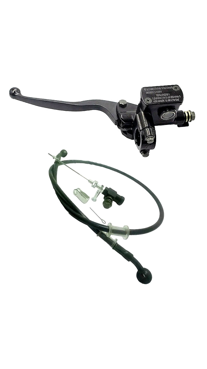 Embrague hidráulico izquierdo con manguera blindada de 105 cts.