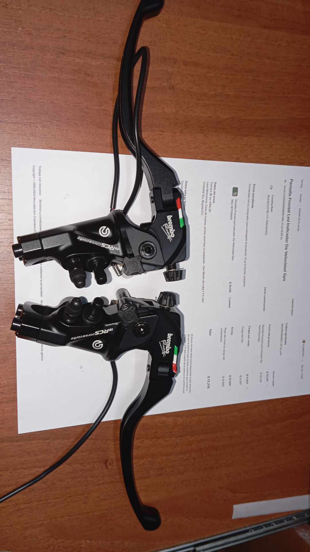 bombas de freno vertical super bike profesionales