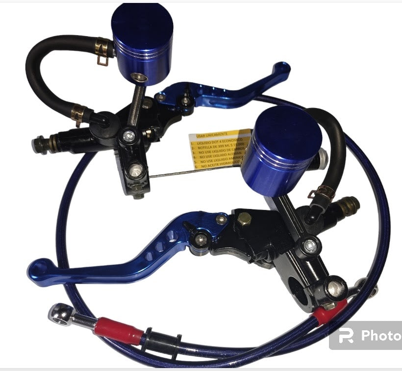 Freno delantero para un disco y embrague hidráulico para adaptar