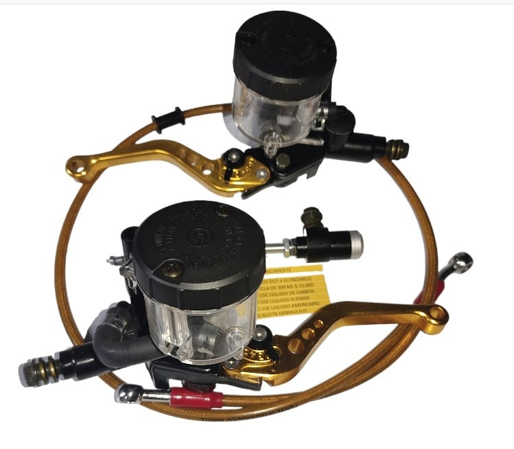 Freno delantero para un disco y embrague hidráulico para adaptar